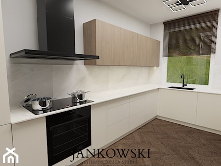 Aranżacje wnętrz - Kuchnia: KUCHNIA - JANKOWSKI Interior Design Studio . Przeglądaj, dodawaj i zapisuj najlepsze zdjęcia, pomysły i inspiracje designerskie. W bazie mamy już prawie milion fotografii!