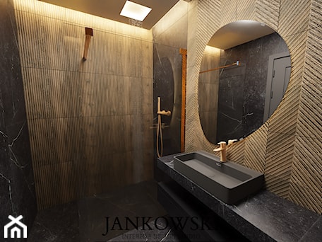 Aranżacje wnętrz - Łazienka: ŁAZIENKA - JANKOWSKI Interior Design Studio . Przeglądaj, dodawaj i zapisuj najlepsze zdjęcia, pomysły i inspiracje designerskie. W bazie mamy już prawie milion fotografii!