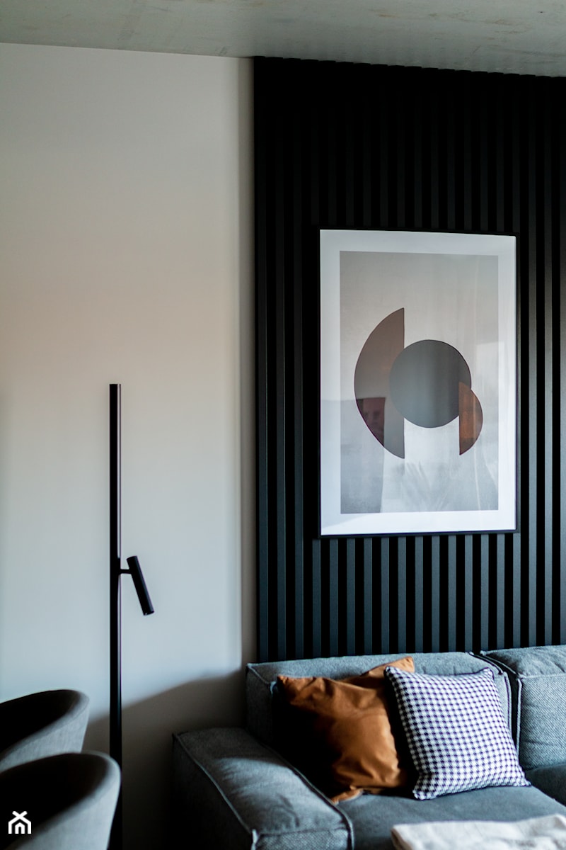 SALON Z ANEKSEM KUCHENNYM 1 - Salon, styl minimalistyczny - zdjęcie od MAVI Pracownia Projektowa Martyna Wilk