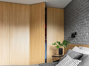 Mieszkanie z czerwonym akcentem - konkurs - Sypialnia, styl industrialny - zdjęcie od SAS Wnętrza i Kuchnie