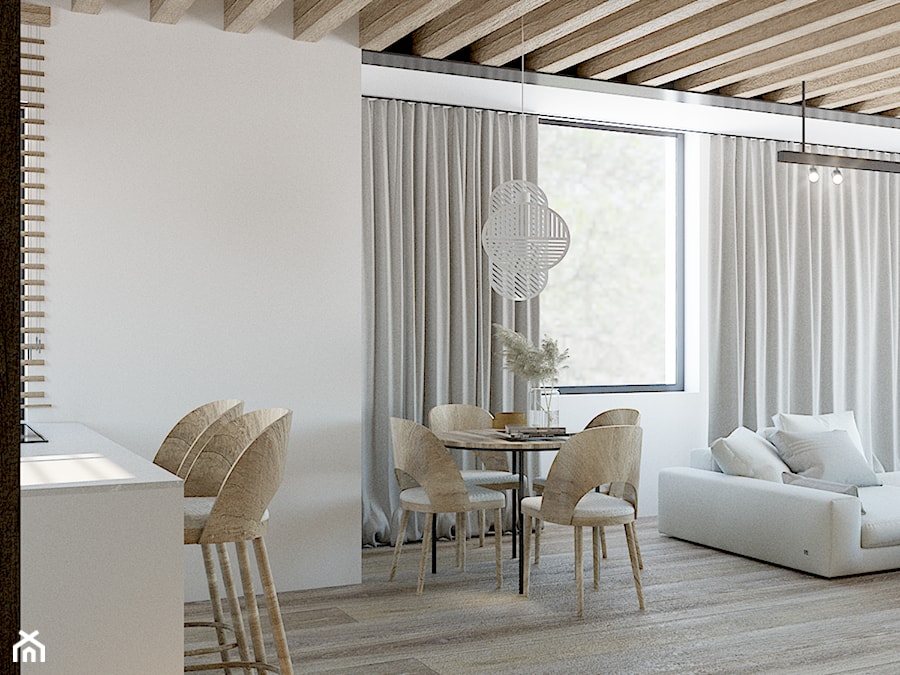 Apartament w stylu Japandi - Jadalnia, styl nowoczesny - zdjęcie od DEE INTERIORS
