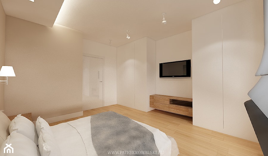 Białołęka 1 - Sypialnia, styl nowoczesny - zdjęcie od Patryk Kowalski Design