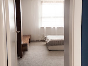 ul. Figara 2 - Średnia biała sypialnia, styl minimalistyczny - zdjęcie od Patryk Kowalski Design