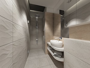 Błonie 1 - Mała bez okna z punktowym oświetleniem łazienka, styl nowoczesny - zdjęcie od Patryk Kowalski Design