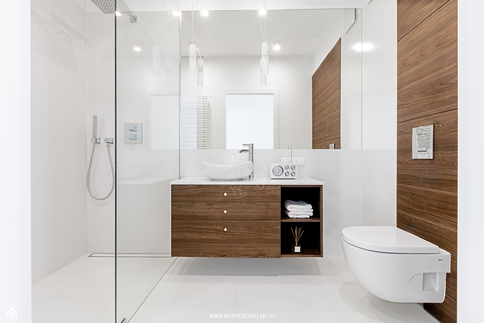 ul. Siedmiogrodzka - Średnia bez okna łazienka, styl minimalistyczny - zdjęcie od Patryk Kowalski Design - Homebook