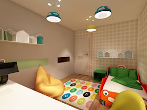 Błonie 1 - Średni biały szary pokój dziecka dla dziecka dla chłopca, styl tradycyjny - zdjęcie od Patryk Kowalski Design