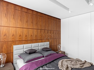 Al. Rzeczpospolitej - Mała biała sypialnia, styl nowoczesny - zdjęcie od Patryk Kowalski Design