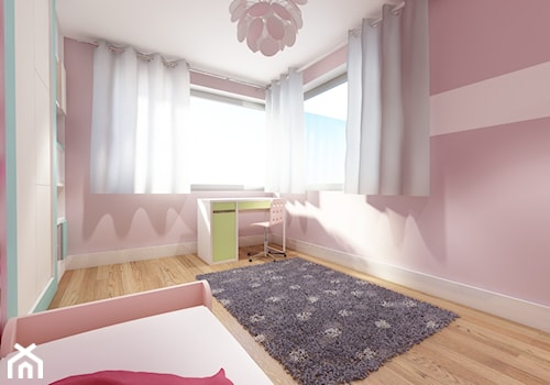 Błonie 1 - Duży biały szary pokój dziecka dla dziecka dla nastolatka dla dziewczynki, styl tradycyjny - zdjęcie od Patryk Kowalski Design