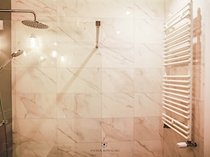ul. Nocznickiego - Mała bez okna z punktowym oświetleniem łazienka, styl nowoczesny - zdjęcie od Patryk Kowalski Design