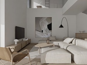 Dom nad jeziorem - Salon, styl minimalistyczny - zdjęcie od MUTE Interiors