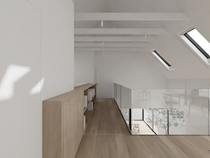 Dom nad jeziorem - Hol / przedpokój, styl minimalistyczny - zdjęcie od MUTE Interiors