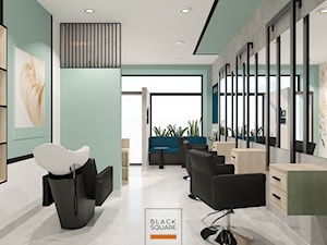 MINTY LOFT - SALON FRYZJERSKI - zdjęcie od BLACK SQUARE projektowanie wnętrz