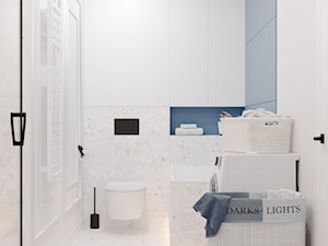 Łazienka w domu na wsi w wersji niebieskiej - Łazienka, styl nowoczesny - zdjęcie od cosily- biuro projektowania wnętrz
