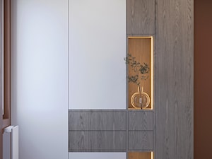 Dom w stylu trendy wood - Hol / przedpokój, styl nowoczesny - zdjęcie od cosily- biuro projektowania wnętrz