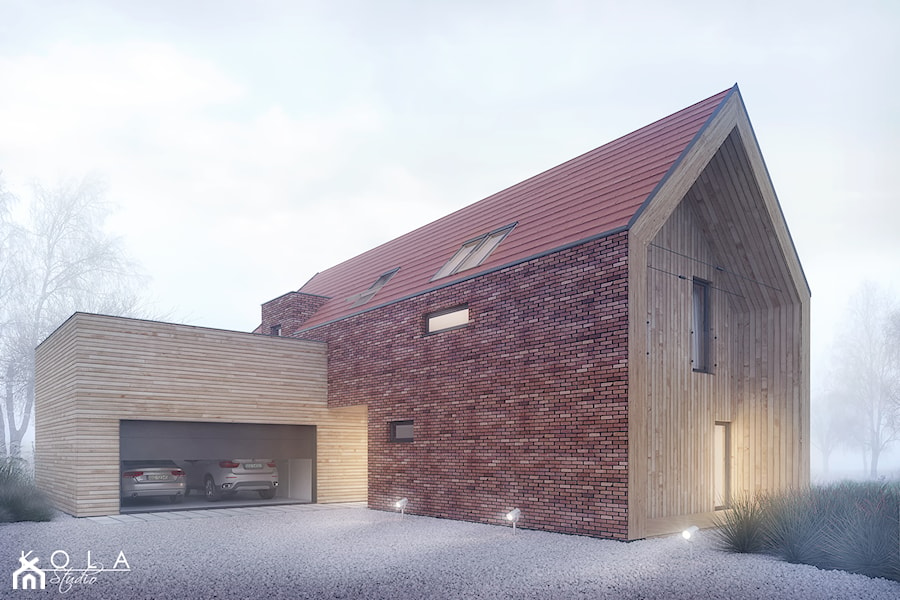 Dom jednorodzinny typu stodoła - zdjęcie od KOLA Studio Wizualizacje Architektoniczne