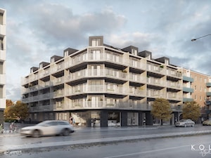 Wizualizacja zewnętrzna budynku - zdjęcie od KOLA Studio Wizualizacje Architektoniczne