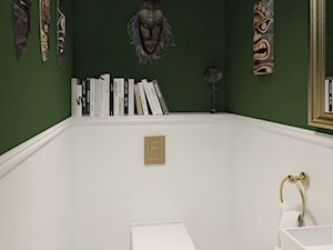 Powder room w stylu mieszanym - zdjęcie od KOLA Studio Wizualizacje Architektoniczne