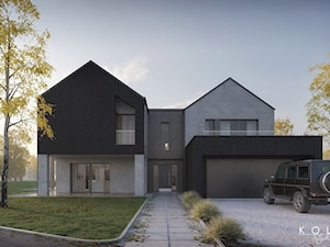 Wizualizacja 3d nowoczesnego domu - zdjęcie od KOLA Studio Wizualizacje Architektoniczne