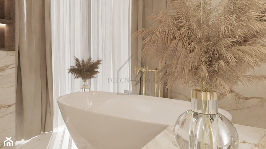 Elegancka beżowa łazienka - zdjęcie od zanetaprojektuje