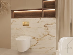 Elegancka beżowa łazienka - zdjęcie od zanetaprojektuje