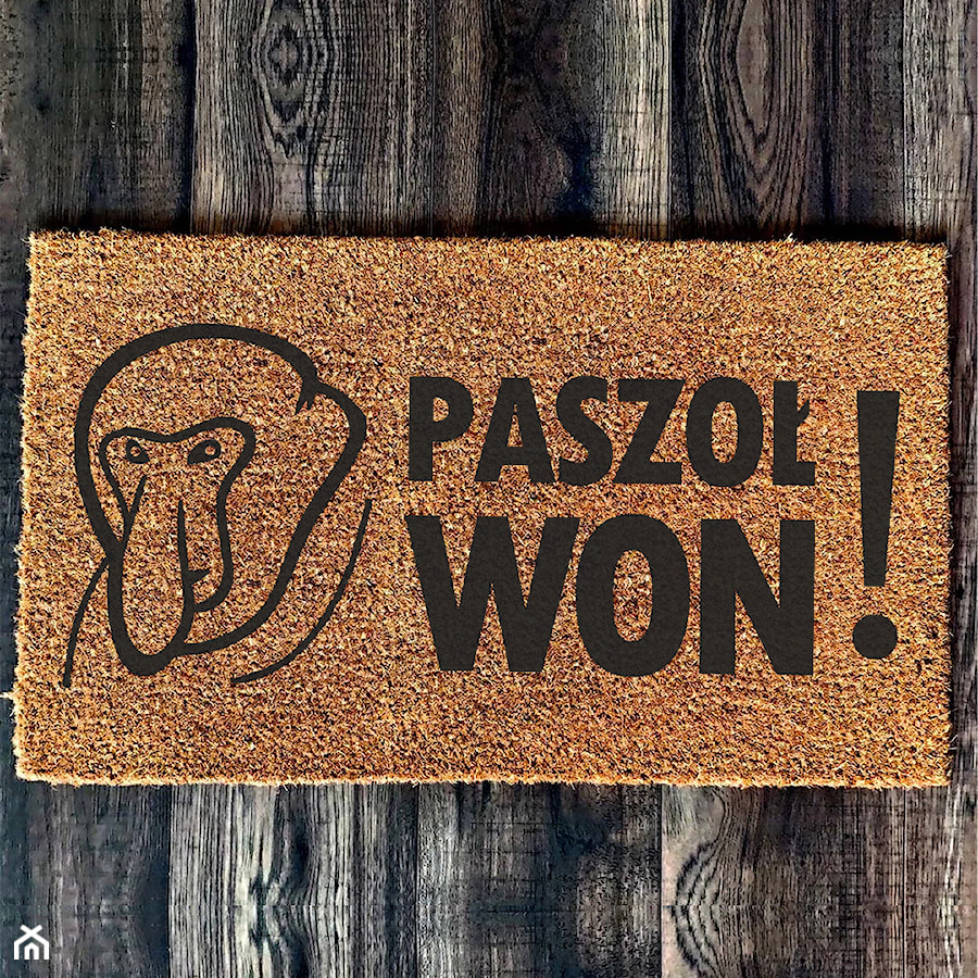 „PASZOŁ WON” Wycieraczka kokosowa - zdjęcie od GravStyle