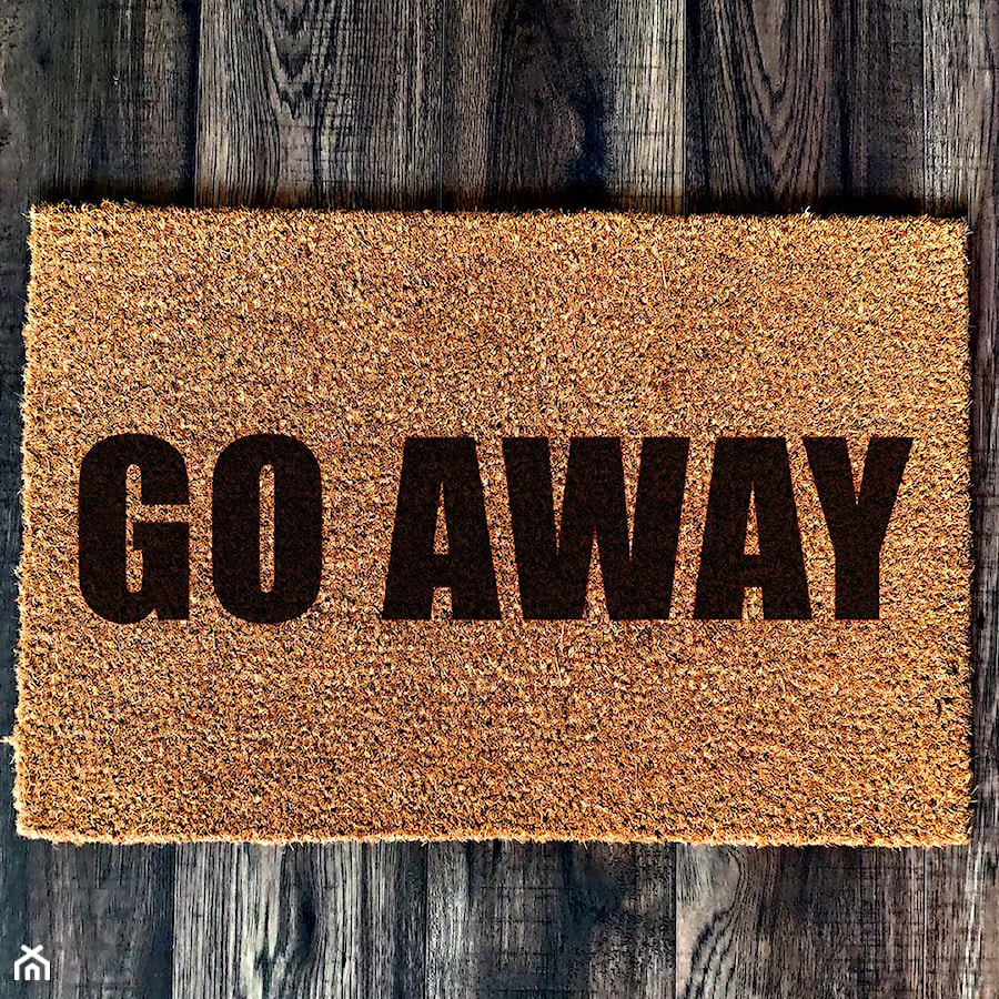 ,,Go Away'' Wycieraczka Kokosowa - zdjęcie od GravStyle