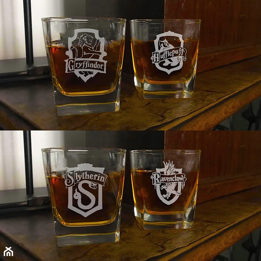„Harry Potter Domy” Szklanki do whisky 4 szt. 300 ml - zdjęcie od GravStyle