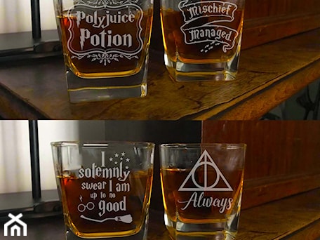 Aranżacje wnętrz - Kuchnia: „Harry Potter” Szklanki do whisky 4 szt. 300 ml - GravStyle. Przeglądaj, dodawaj i zapisuj najlepsze zdjęcia, pomysły i inspiracje designerskie. W bazie mamy już prawie milion fotografii!