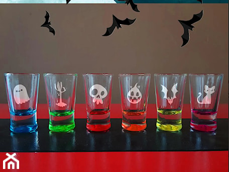 Aranżacje wnętrz - Kuchnia: „Halloween” Kieliszki do wódki 25 ml Kolorowe 6 szt. - GravStyle. Przeglądaj, dodawaj i zapisuj najlepsze zdjęcia, pomysły i inspiracje designerskie. W bazie mamy już prawie milion fotografii!