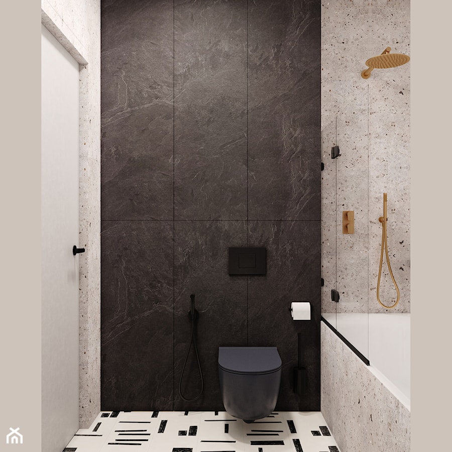 Projekt bez drzwi - Łazienka, styl nowoczesny - zdjęcie od Projektant Katarzyna Wdovyczenko