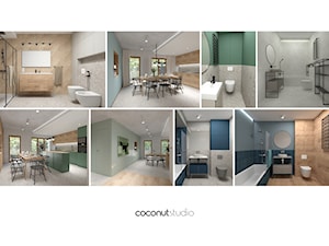Projekt wnetrza mieszkalnego - Domy, styl nowoczesny - zdjęcie od Coconutstudio