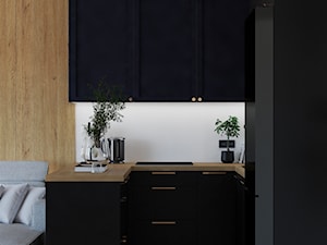 Projekt salonu z kuchnia - Kuchnia, styl nowoczesny - zdjęcie od Wsedno-biuro projektowe Patrycja Manisz