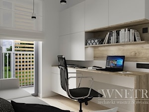 Mieszkanie w Rzeszowie - Biuro, styl nowoczesny - zdjęcie od MOJE WNĘTRZA Pracownia Projektowa Jamuła Sławomir
