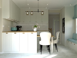 Projekt kuchni salonu i łazienki - Kuchnia, styl prowansalski - zdjęcie od DC Studio Projektowe