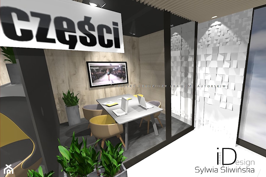 Projekt biura - Biuro, styl nowoczesny - zdjęcie od Sylwia Śliwińska Design