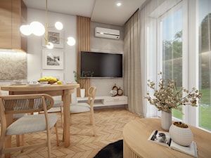 Mieszkanie Rzeszów - Salon, styl skandynawski - zdjęcie od HEXA Studio