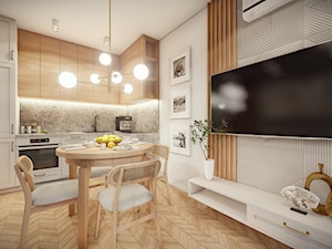 Mieszkanie Rzeszów - Kuchnia, styl skandynawski - zdjęcie od HEXA Studio