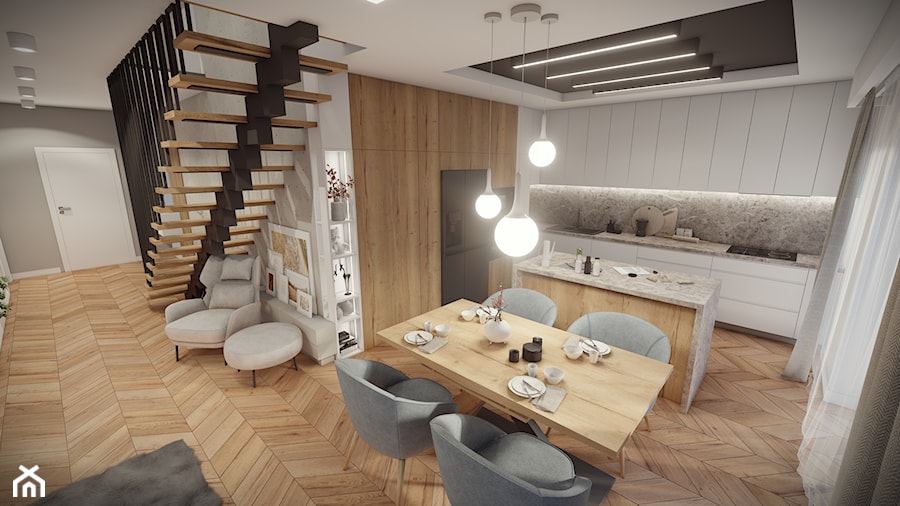 Dom pod Krakowem - Kuchnia, styl nowoczesny - zdjęcie od HEXA Studio