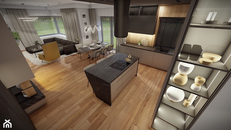 Dom w Nisku - Kuchnia, styl nowoczesny - zdjęcie od HEXA Studio