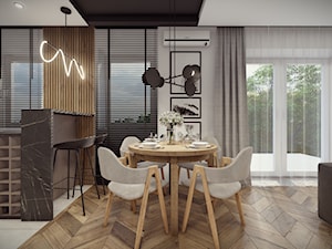 Mieszkanie Rzeszów - Jadalnia, styl nowoczesny - zdjęcie od HEXA Studio