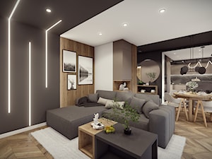Mieszkanie Rzeszów - Salon, styl minimalistyczny - zdjęcie od HEXA Studio