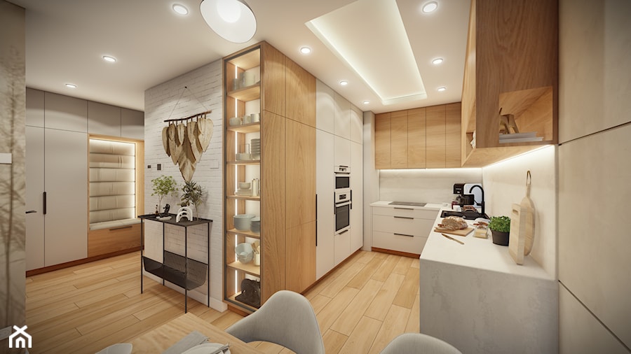 Mieszkanie Rzeszów, Apartamenty Zamkowe - Kuchnia, styl nowoczesny - zdjęcie od HEXA Studio