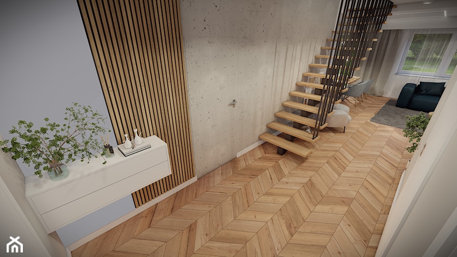 Dom pod Krakowem - Schody, styl nowoczesny - zdjęcie od HEXA Studio
