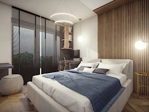 Mieszkanie Rzeszów - Sypialnia, styl nowoczesny - zdjęcie od HEXA Studio