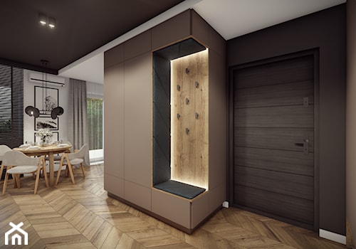 Mieszkanie Rzeszów - Hol / przedpokój, styl minimalistyczny - zdjęcie od HEXA Studio