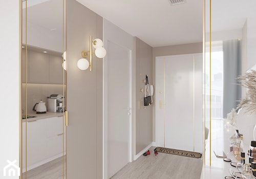 Nowoczesny nadmorski apartament z elementami glamour-Świnoujście - zdjęcie od Projektowanie wnętrz Agnieszka Drońska