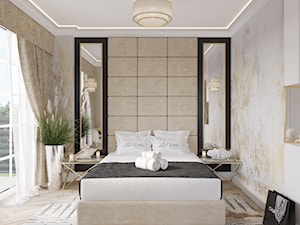 Apartament nad morzem-La Villa Residence - Sypialnia, styl nowoczesny - zdjęcie od Projektowanie wnętrz Agnieszka Drońska