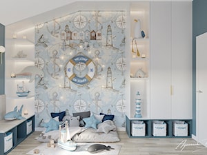 Aranżacja pokoju dzięcięcego w stylu Hampton - zdjęcie od Projektowanie wnętrz Agnieszka Drońska
