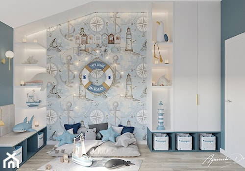 Aranżacja pokoju dzięcięcego w stylu Hampton - zdjęcie od Projektowanie wnętrz Agnieszka Drońska