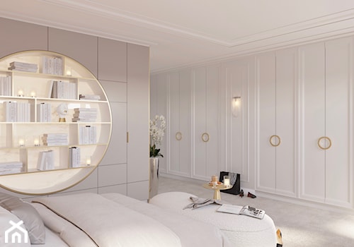 Zachwycająca sypialna pełna harmonii i elegancji - zdjęcie od Projektowanie wnętrz Agnieszka Drońska